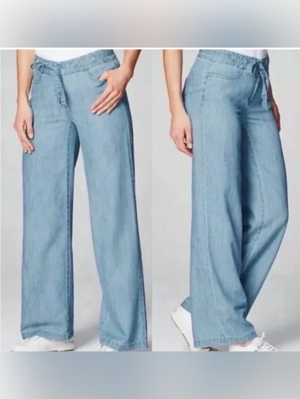 J.Jill Denim Wide-Leg Lightweight Jeans Size 12